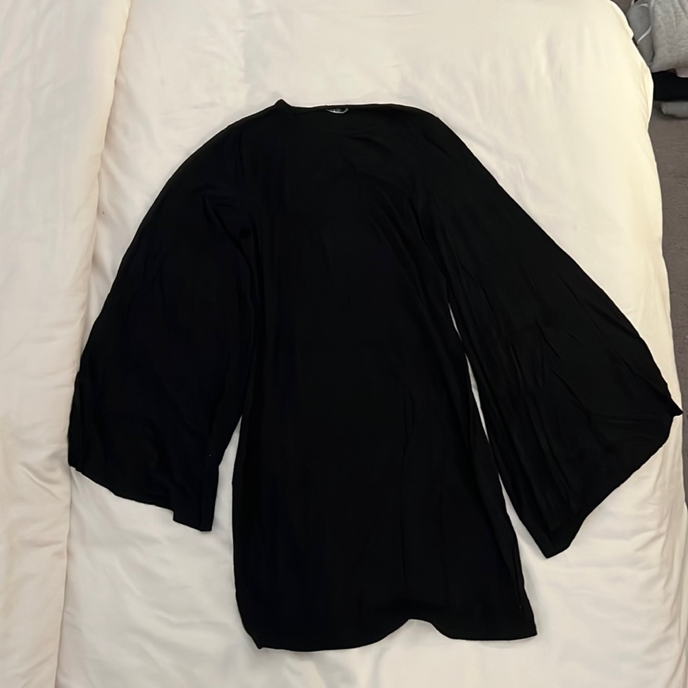 CLAYTON FLARE ARMS BLACK DRESS - S